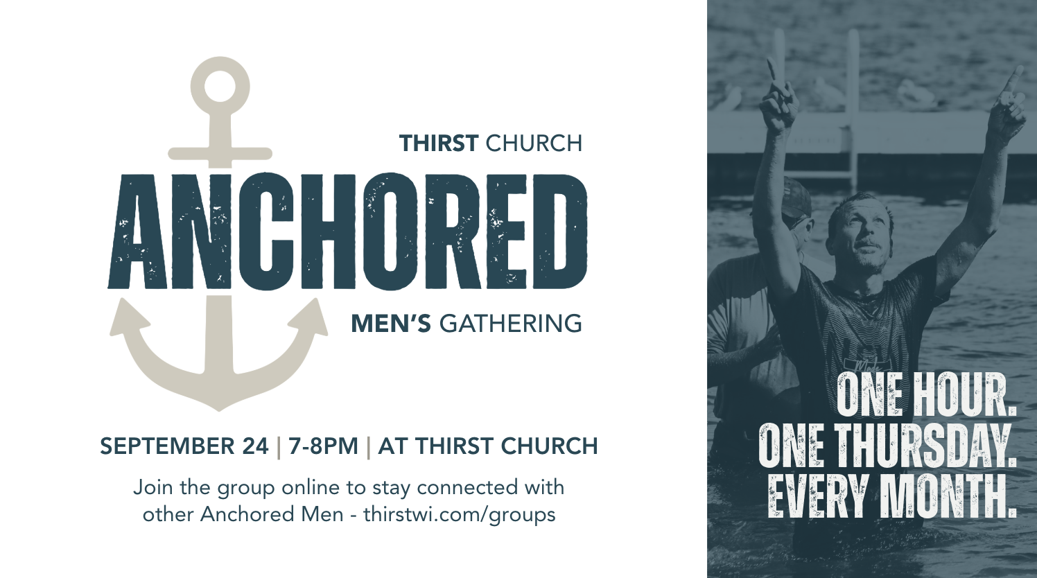Anchored Men’s Gathering | Thursday, September 24 | 7-8 PM